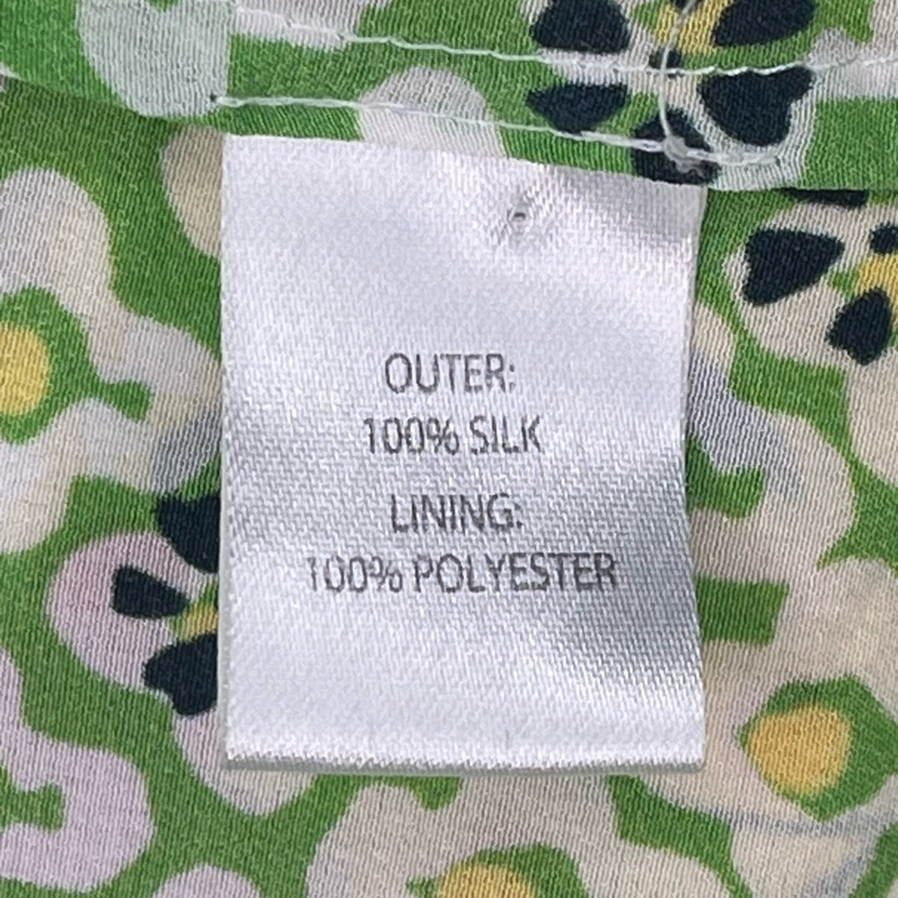 SALONI Zuri Silk Dress Handkerchief Hem Size US6/UK10 - Picture 12 of 13
